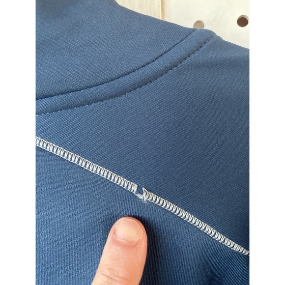 Saucony Run Warm Quarter Zip Men's XL Blue Reflective Jacket Shirt Long SLV - Picture 9 of 9